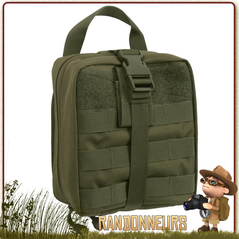 Pochette Molle tactique pour Gourde Armée Rothco rouge de type nalgene