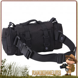 Pochette Tactique Convertipack Noire Rothco transport de votre matériel de survie Pochette Fanny Pack en Polyester 600d