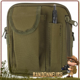 Pochette Excursion Organiser Molle Vert Rothco france pour kit de survie complet