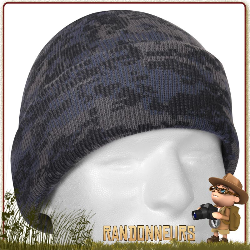 Bonnet armée type commando militaire Watch Cap Digital Midnight Digital Camo Rothco