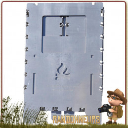 Réchaud bois Bushbox XL Combination Kit Bushcraft Essentials multi combustibles (850 g) ultra compact