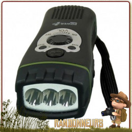 Lampe Torche Radio Portable WOLF Power Plus