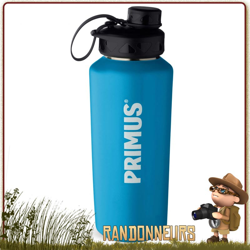 Gourde trekking primus trailbottle Inox 60 cl Bleue pour randonner bushcraft