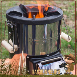 Poêle Réchaud Fusée RF33 Petromax bois bushcraft puissant et efficace pour bivouac bushcraft survie
