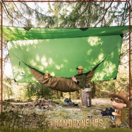 Tarp Traveller XXL Amazonas ultra léger de bivouac minimaliste bushcraft pour hamac randonnée jungle