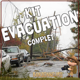 sac evacuation complet de survie, aliments, équipement d\'urgence, matériel survivaliste, idéal pour fuir