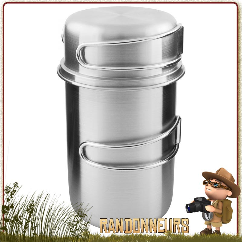 popote bushcraft inox pot handle 85 cl tatonka cuisson feu de bois