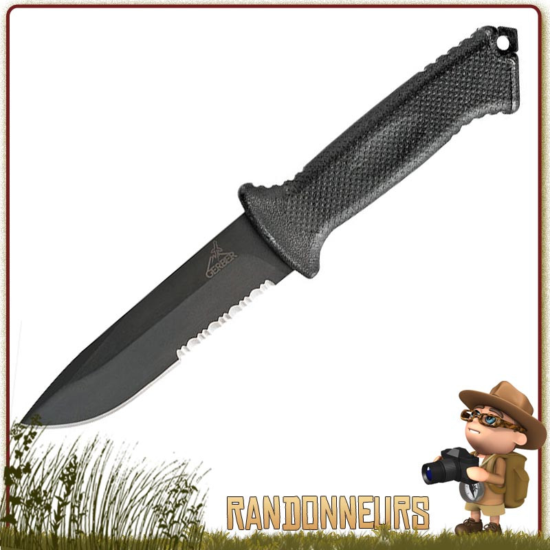 Poignard Prodigy Gerber, meilleur couteau bushcraft survie plate semelle tactique militaire