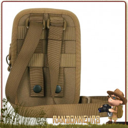 Pochette multipoche Tactique EDC vert armée 101 Inc straps molle pour sac à dos tactique