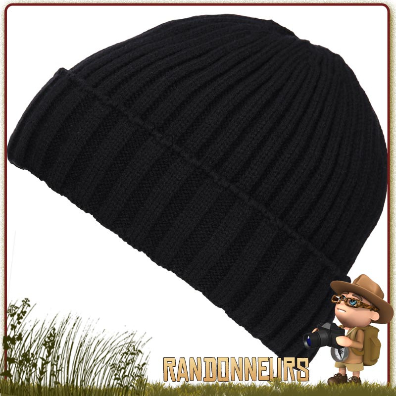 Bonnet Bushcraft Polaire Noir Fostex randonnee hiver en montagne Bonnet Bushcraft Polaire Noir Fostex randonnee hiver en montagne