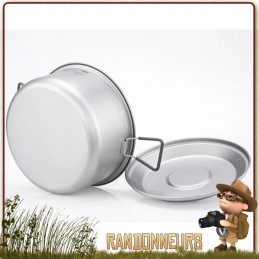 Faitout Titane 250 cl Keith casserole bivouac ultra legere en metal titane