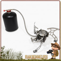 Réchaud Gaz Déporté Rugged Origin Outdoors large base pour popote familiale puissant de bivouac