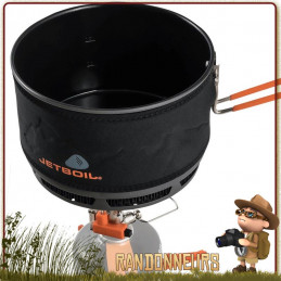 Casserole Ceramic Jetboil Flux Ring 150 cl rando bivouac leger avec répartiteur de chaleur