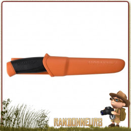 meilleur Couteau COMPANION F Noir et Orange Burnt MORA bushcraft