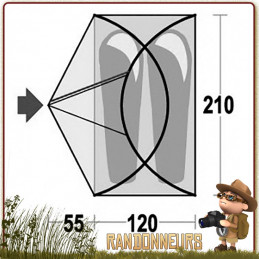 Tente MAVERICK 2 places FERRINO legere simple paroi pour randonner 4 saisons en montagne