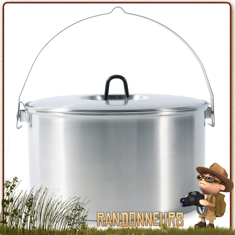 Pot Familial Inox 4 Litres Tatonka cuisine bushcraft sur feu de bois