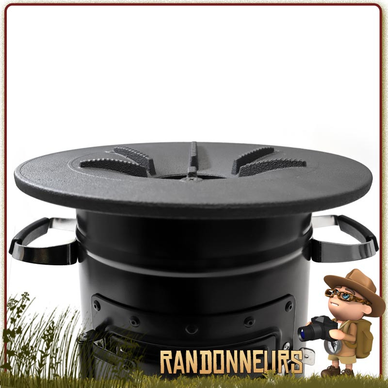Poêle à Fusée Petromax Pour Camping Et Survie - Acier Inox, 7,5 Kg, Portable, Neuf