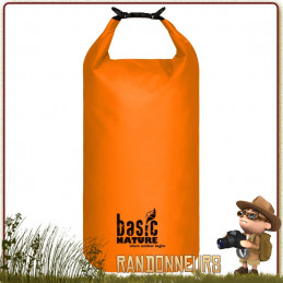 Sac pvc robuste Etanche PVC Packsack 20L Orange Basic Nature