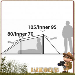 Tente bivouac nomade ARCH 2 places ROBENS