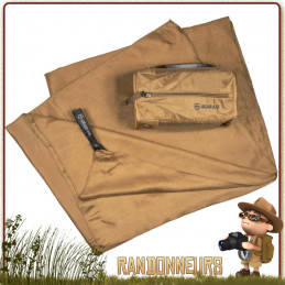 Serviette Microfibres 75x120 GearAid Coyote bivouac bushcraft militaire