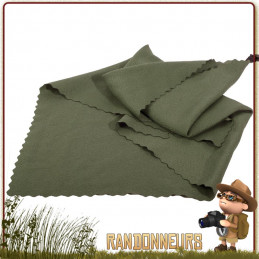 Serviette Microfibres 70x70 Basic Nature Verte bivouac randonnee legere