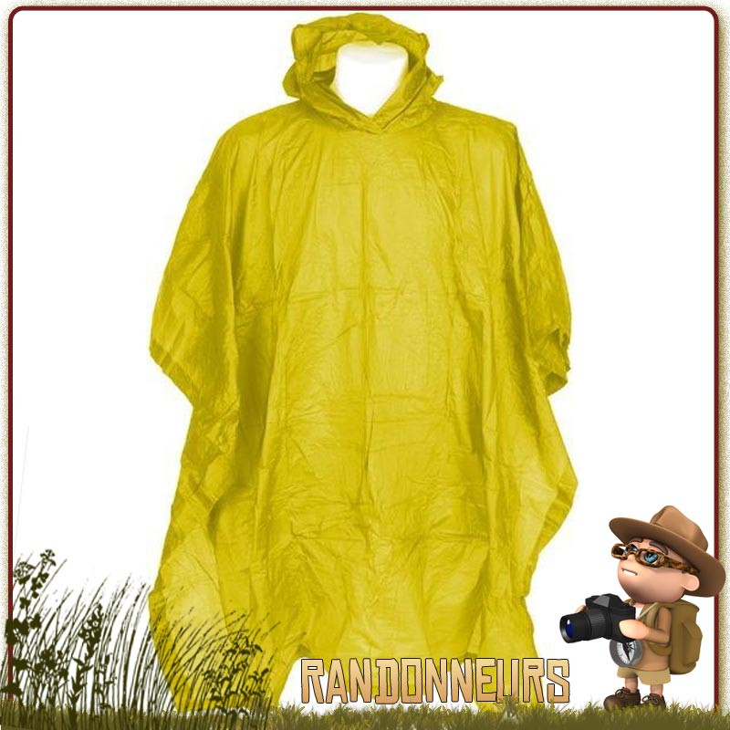 Poncho pour randonner Fostex Jaune