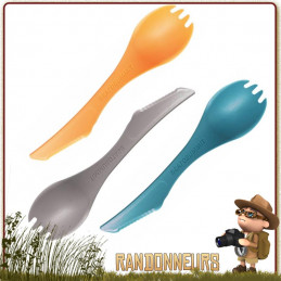 couverts Sea To Summit Delta Spork pour la randonnée ultra légère et le camping bivouac, cuiller spork et couteau