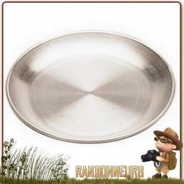 Assiette Camping Aluminium diamètre 18 cm pour la randonnée légère trouvera facilement sa place dans votre vaisselle de camping