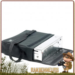 grill pliant tout inox Esbit BBQ BOX est un grand barbecue portable pour les bivouacs nomade