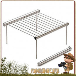 Grilliput DUO uco gear est une grille de barbecue en inox et entièrement démontable pour bivouac bushcraft