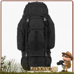 grand Sac à Dos FORCES 66 Litres NOIR Highlander volumineux vrai sac dos type militaire étanche