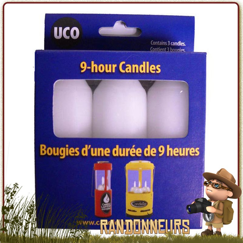 Pack bougies de rechange lanterne UCO "Original Candle". éclairage naturel et chaleureux pendant près 9 heures