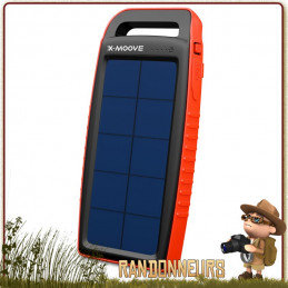 Chargeur Solaire Batterie Solargo Pocket 15000 X-Moove panneau solaire puissant sunpower batterie 15000 mah intégrée